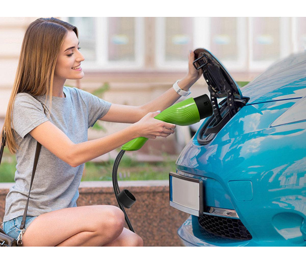 Qoltec Mobilna ładowarka EV z regulacją 2w1 Typ2 (3.5kW, 230V, 4m) - 1483418 - zdjęcie 6